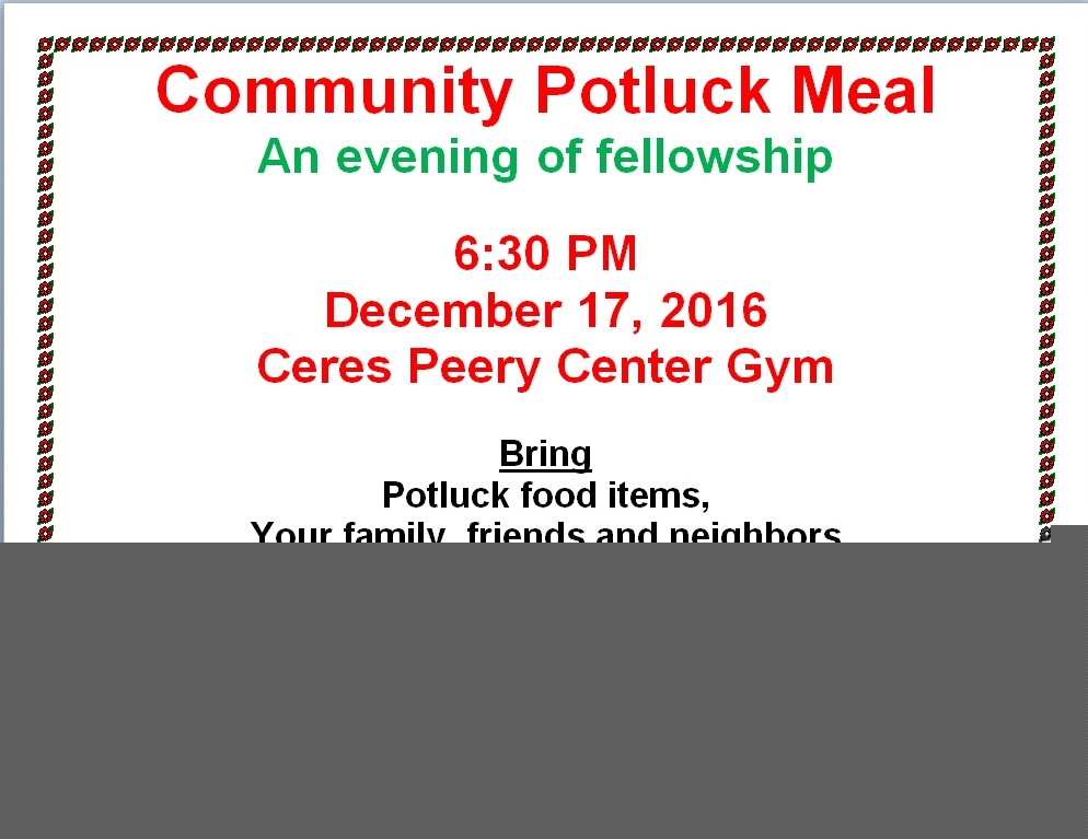 Potluck Supper